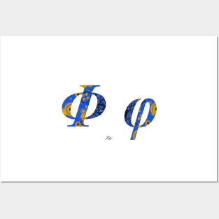 Phi Greek Alphabet Posters and Art